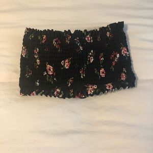 xhilaration target strapless floral bikini top